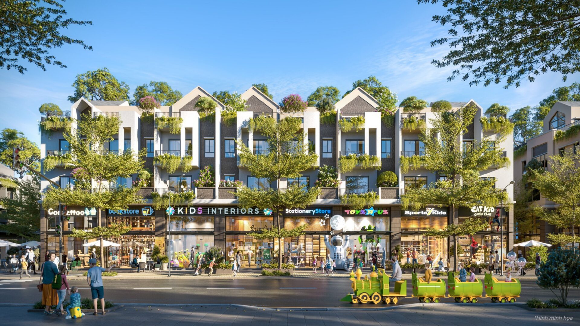 Công năng 2 trong 1 tại Campus Shophouse Eco Central Park