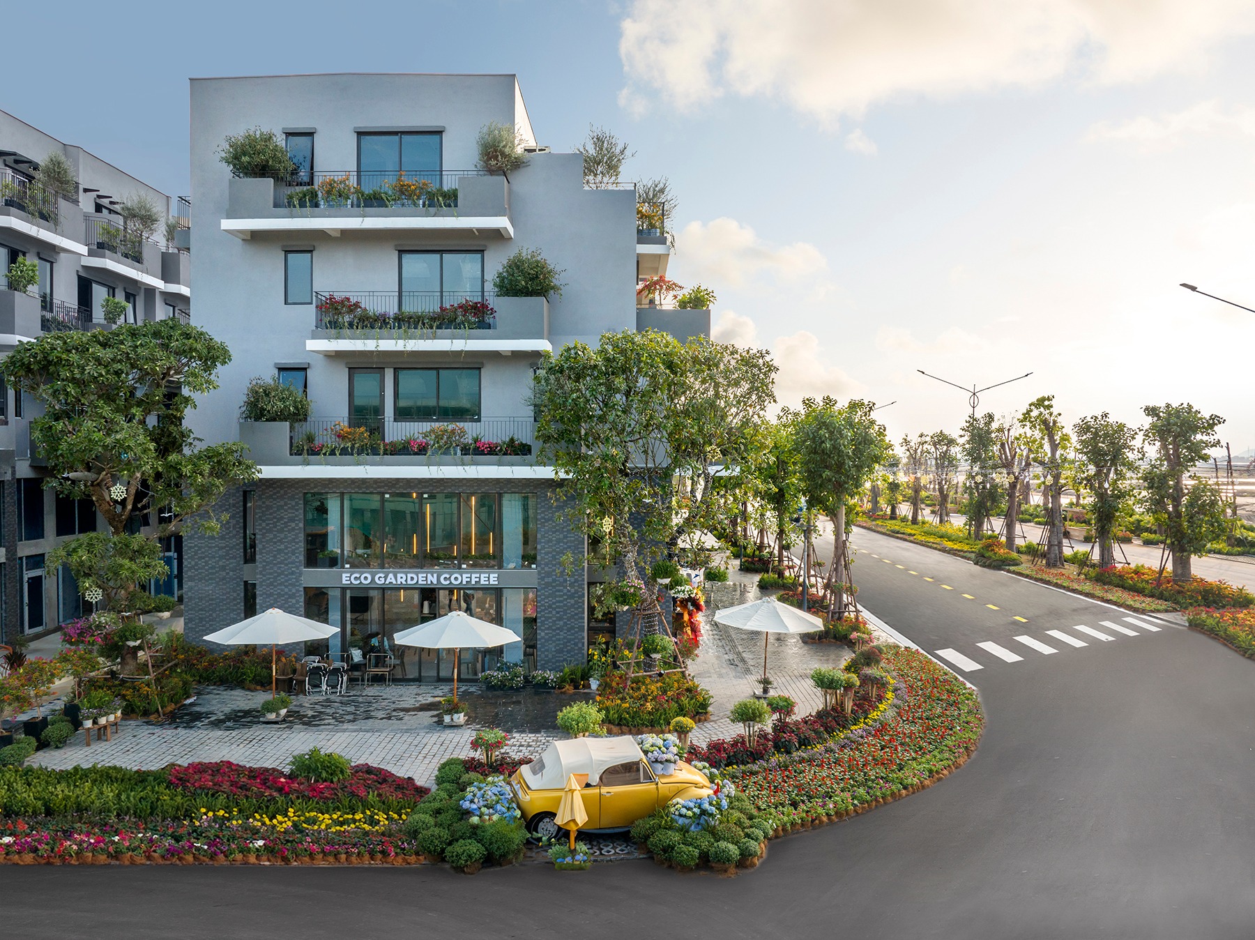 Tiến độ xây dựng và thời gian khai trương các công trình tiện ích tại Eco Central Park